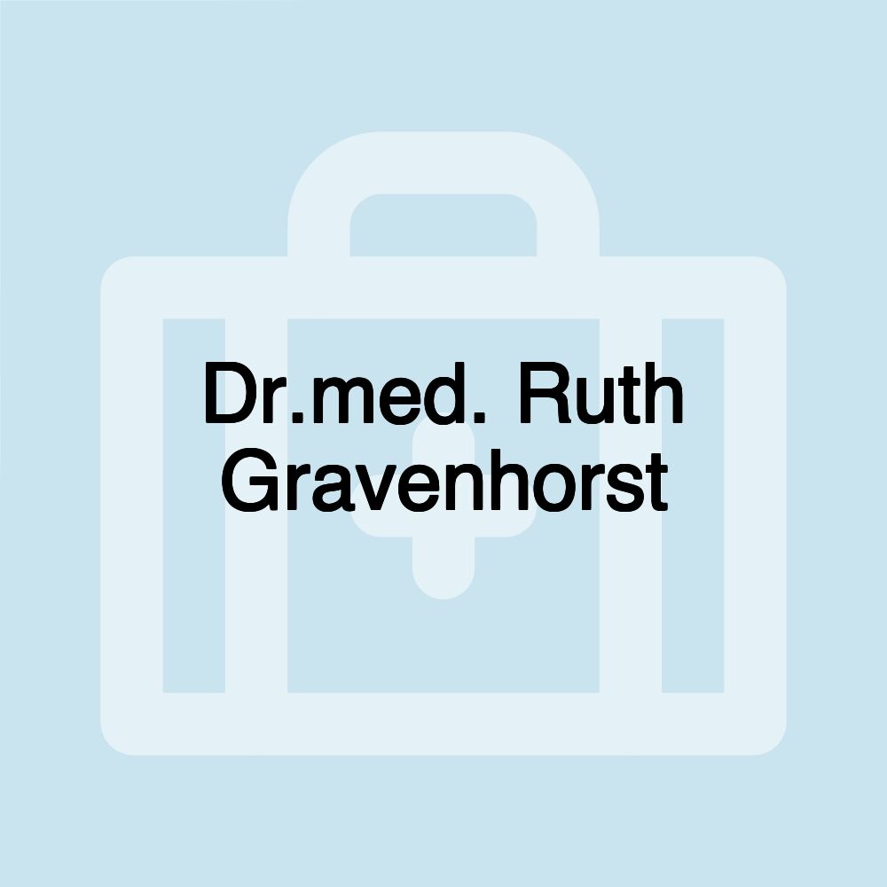 Dr.med. Ruth Gravenhorst