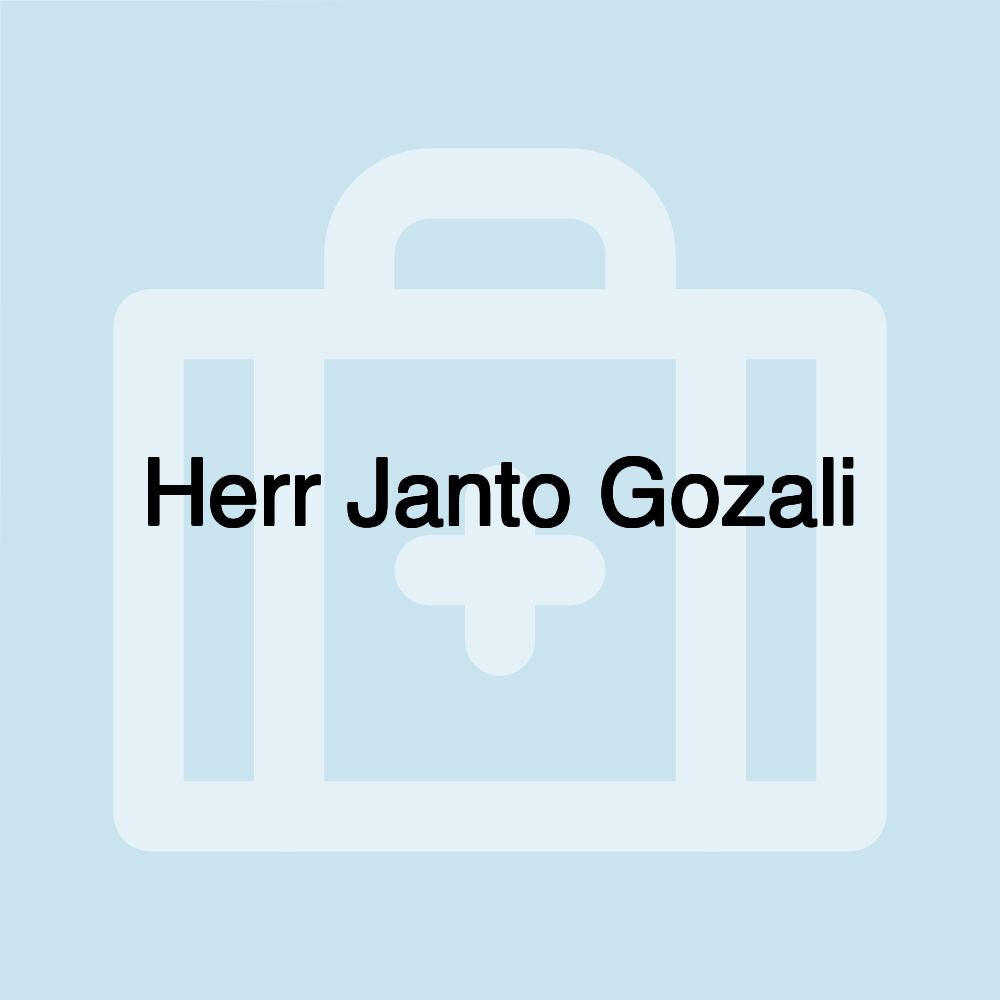 Herr Janto Gozali