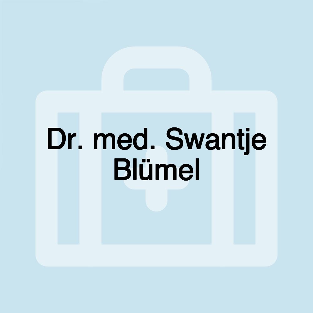 Dr. med. Swantje Blümel