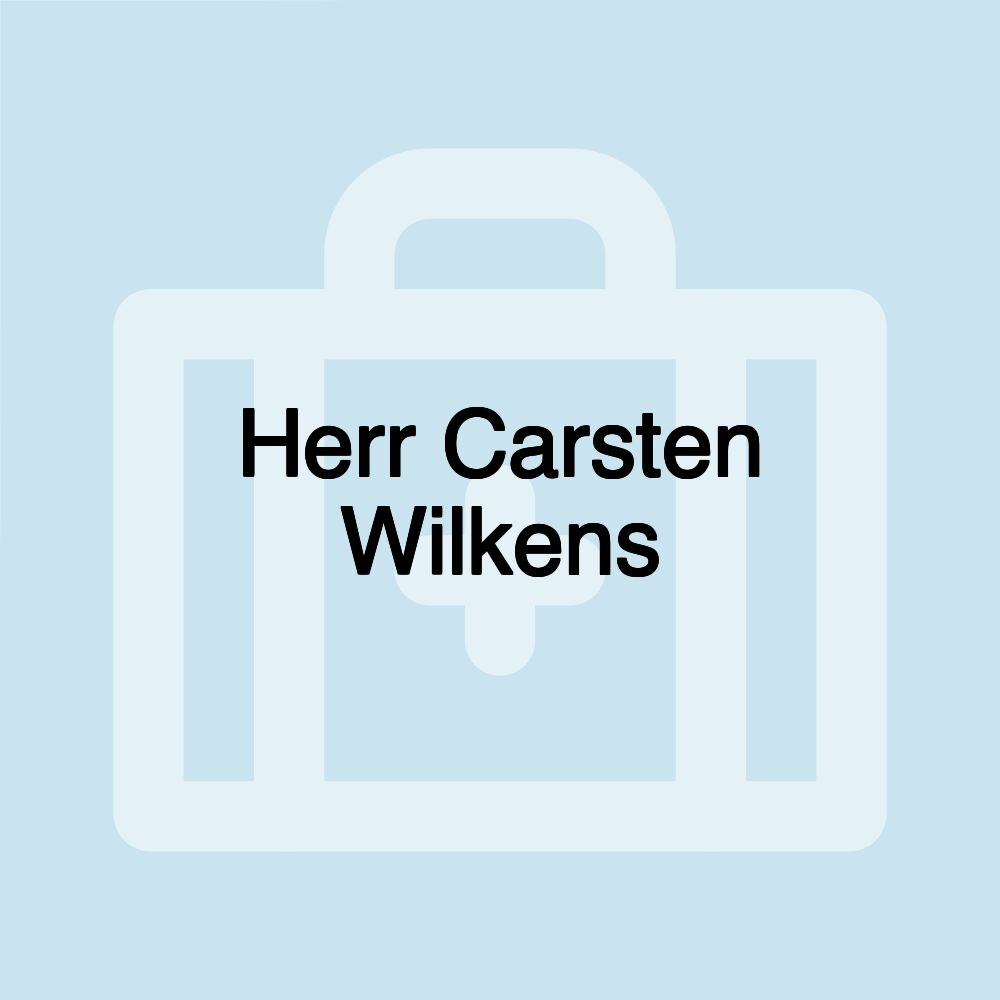 Herr Carsten Wilkens