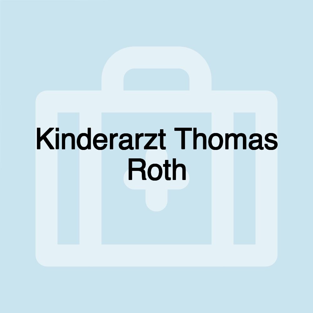 Kinderarzt Thomas Roth