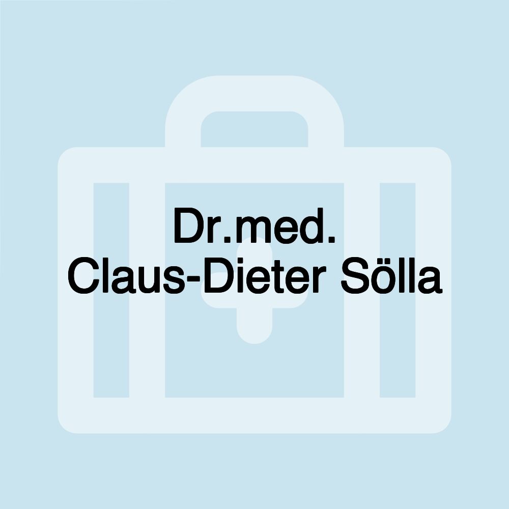 Dr.med. Claus-Dieter Sölla