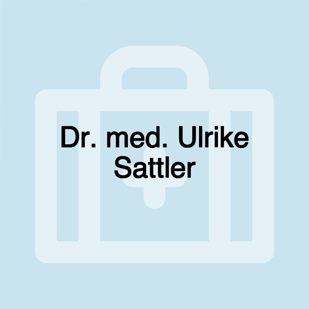 Dr. med. Ulrike Sattler