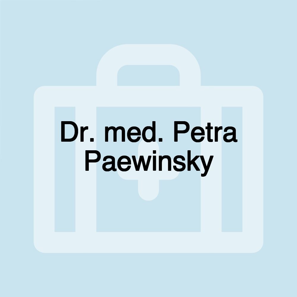 Dr. med. Petra Paewinsky