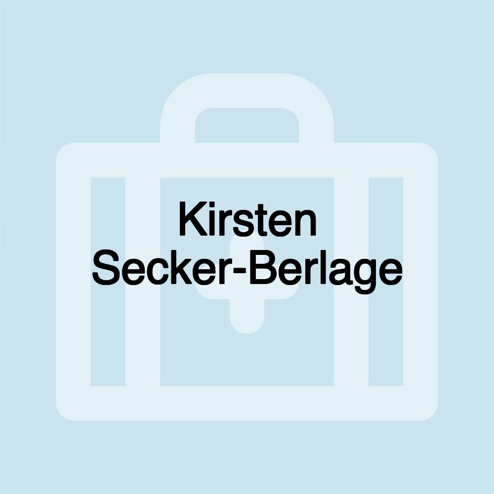 Kirsten Secker-Berlage