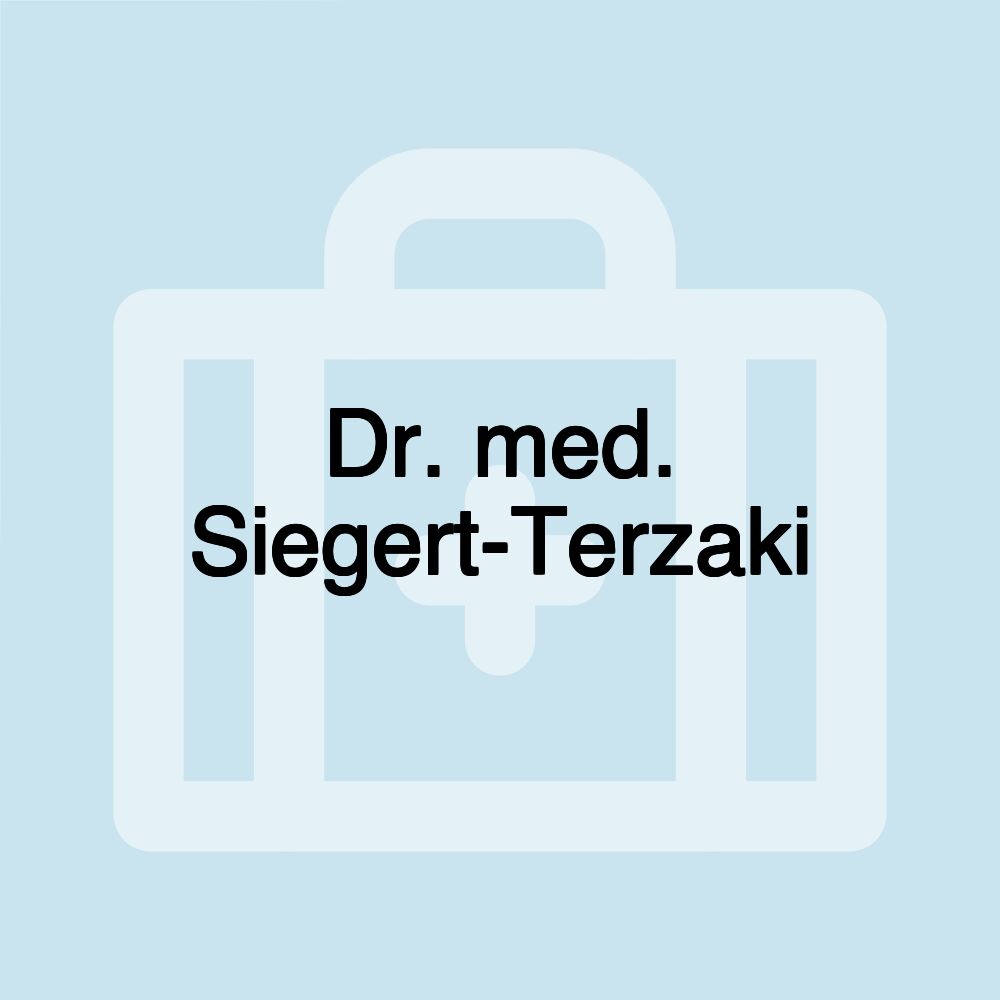 Dr. med. Siegert-Terzaki