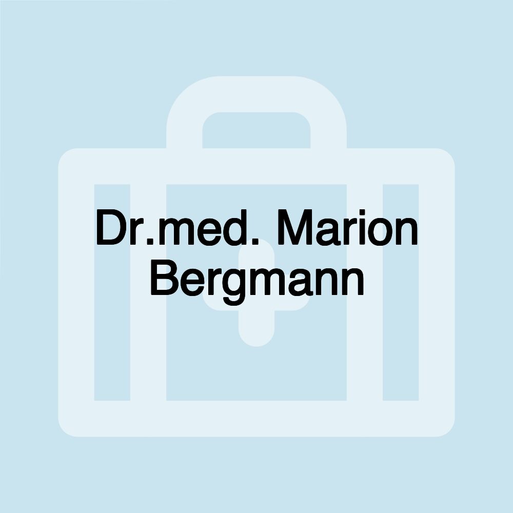 Dr.med. Marion Bergmann