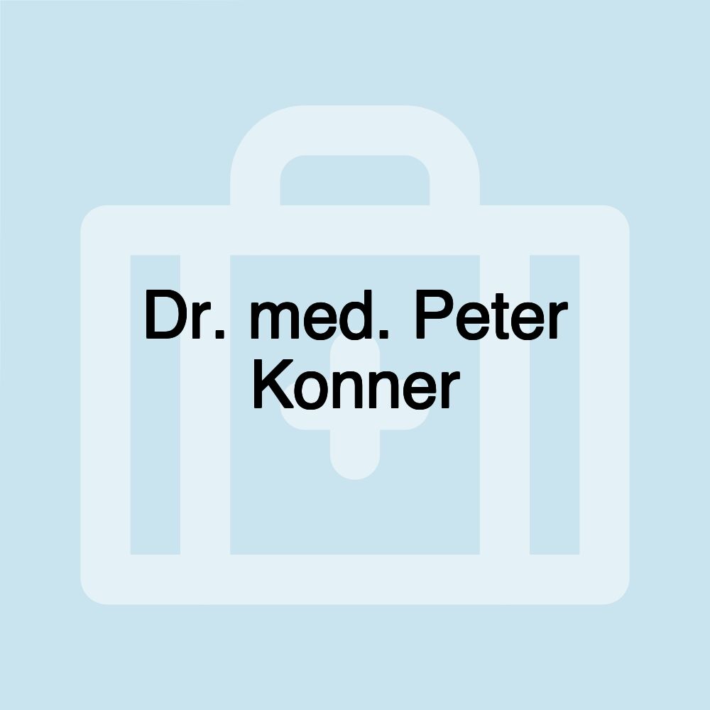 Dr. med. Peter Konner