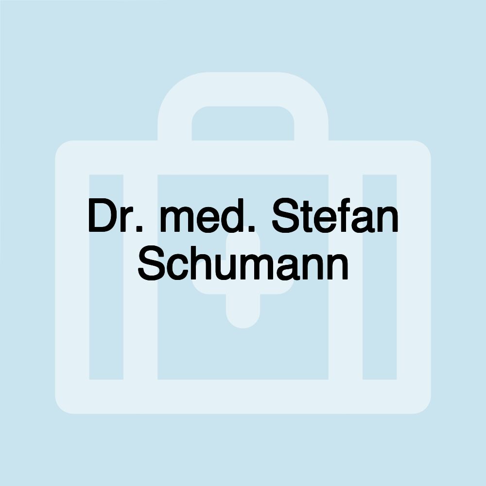 Dr. med. Stefan Schumann