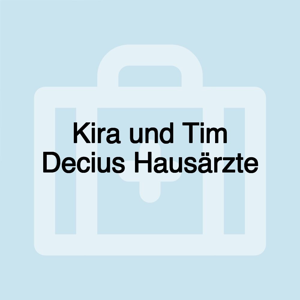 Kira und Tim Decius Hausärzte