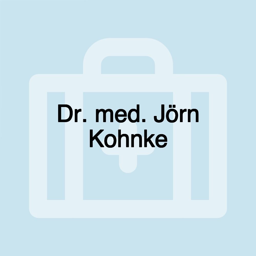 Dr. med. Jörn Kohnke