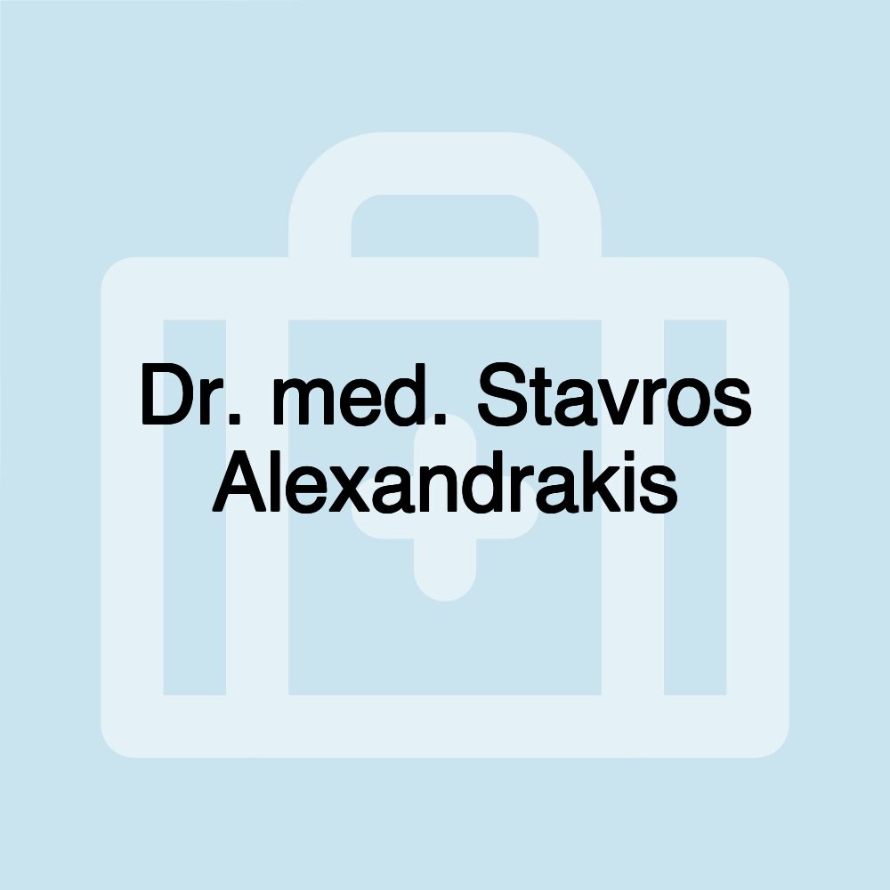 Dr. med. Stavros Alexandrakis