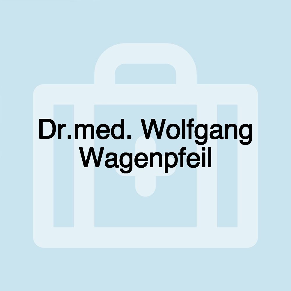 Dr.med. Wolfgang Wagenpfeil