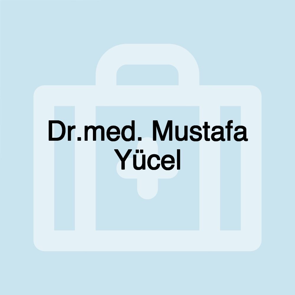 Dr.med. Mustafa Yücel