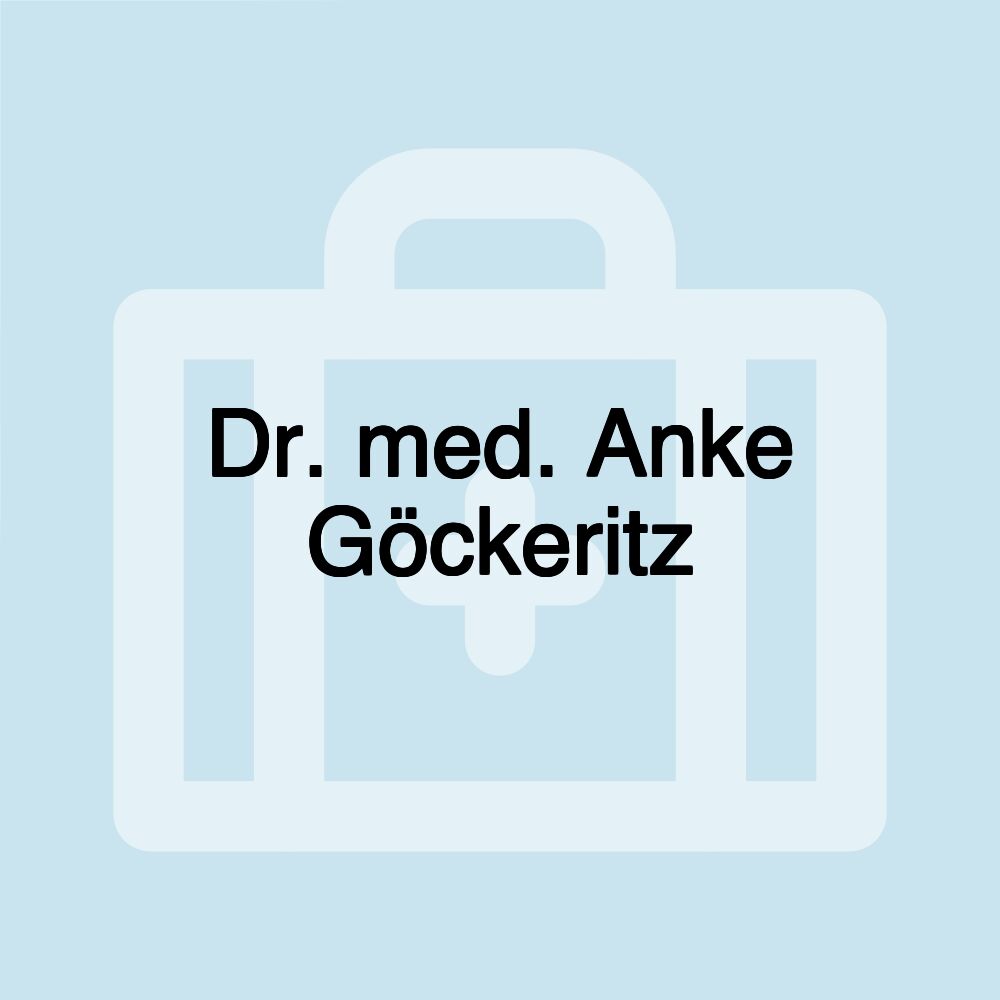 Dr. med. Anke Göckeritz