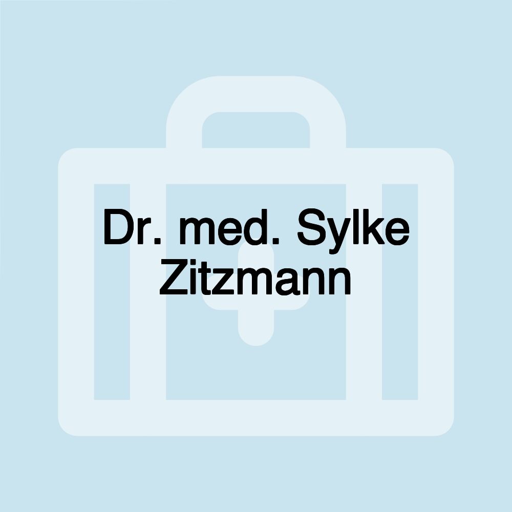 Dr. med. Sylke Zitzmann