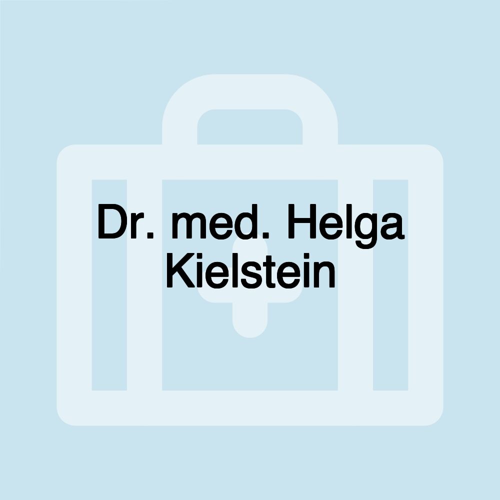 Dr. med. Helga Kielstein