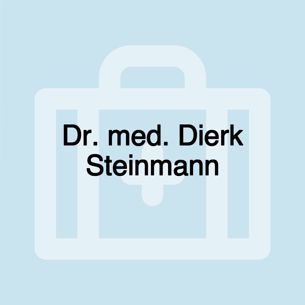 Dr. med. Dierk Steinmann