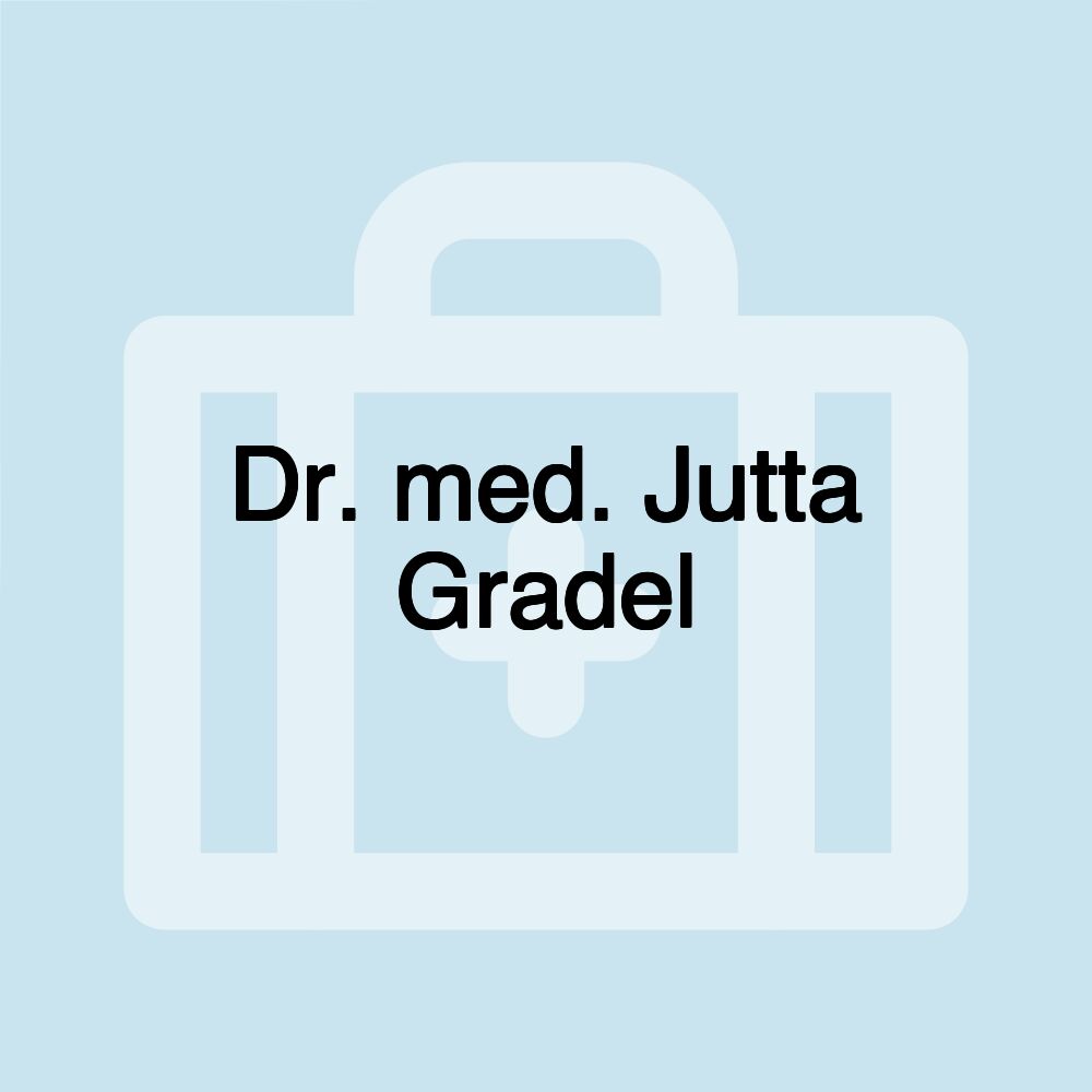 Dr. med. Jutta Gradel