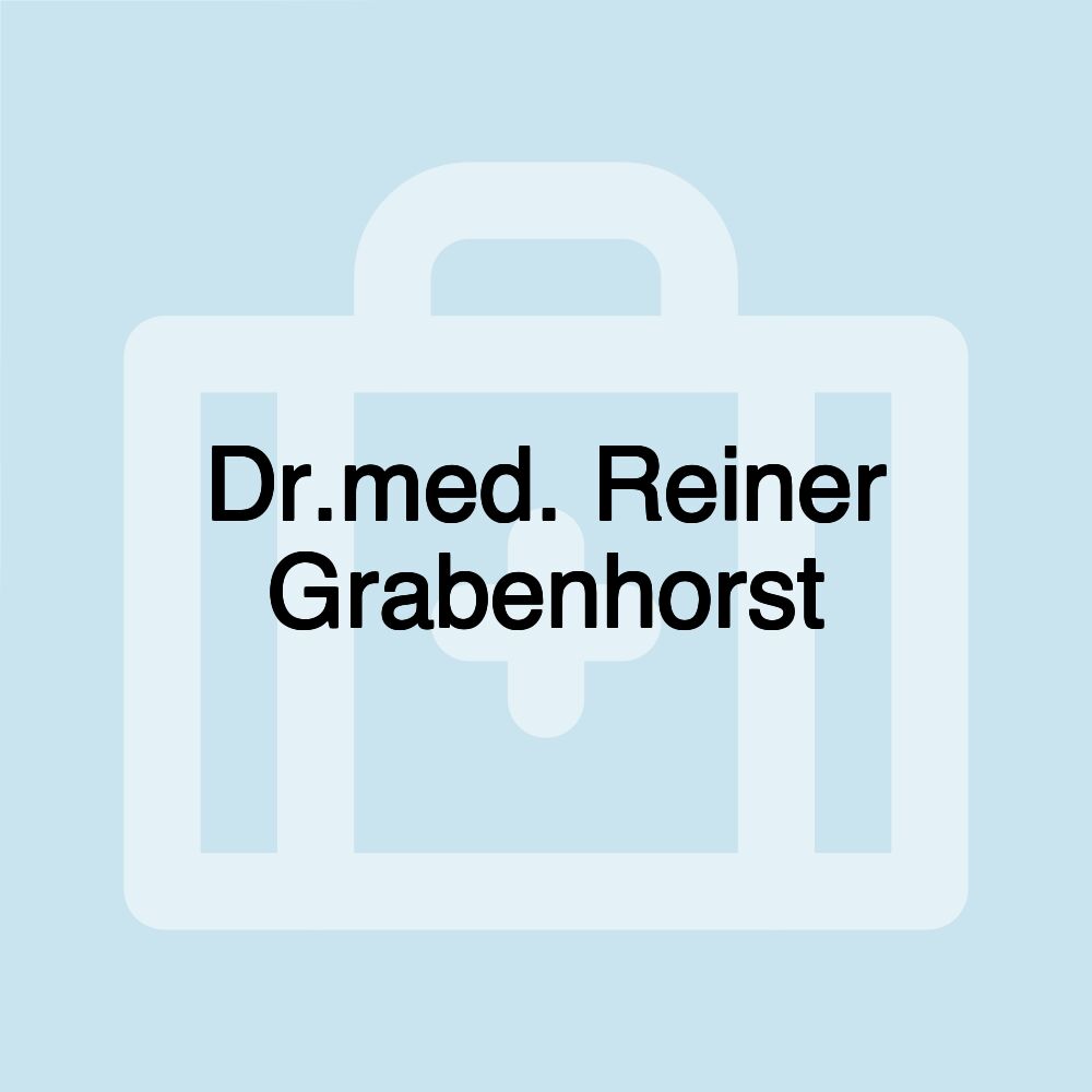 Dr.med. Reiner Grabenhorst