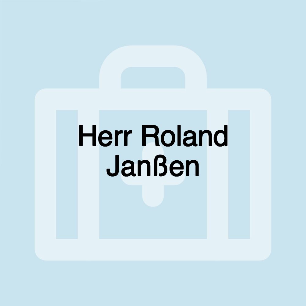 Herr Roland Janßen