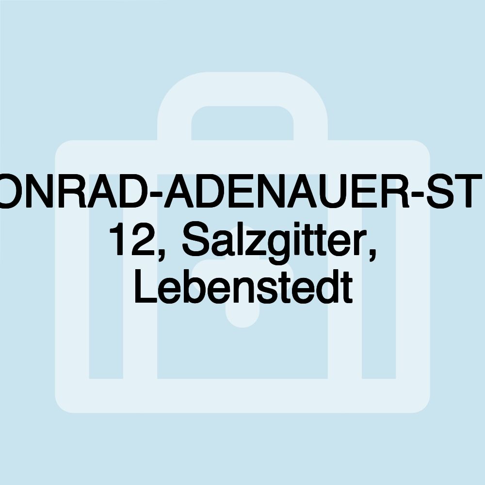 KONRAD-ADENAUER-STR. 12, Salzgitter, Lebenstedt