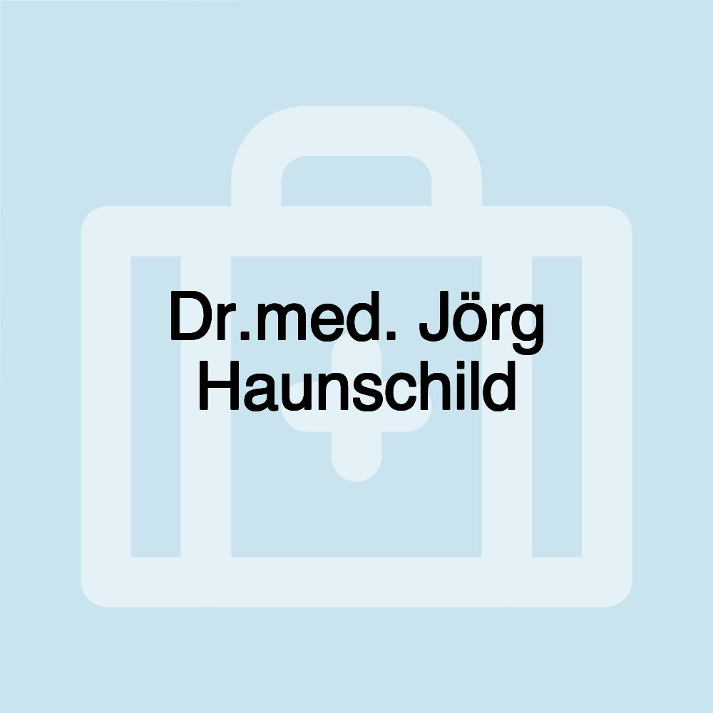 Dr.med. Jörg Haunschild