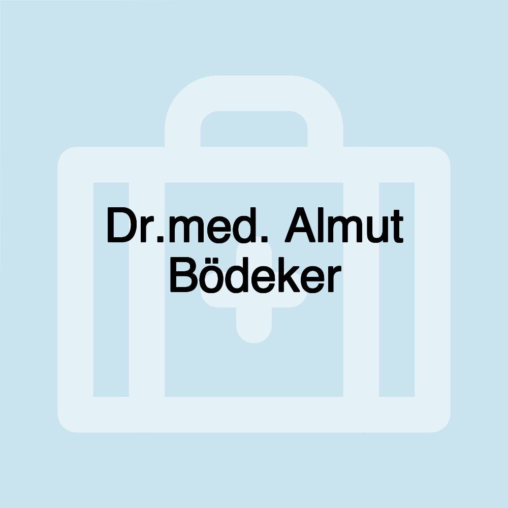 Dr.med. Almut Bödeker