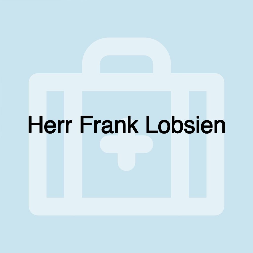 Herr Frank Lobsien