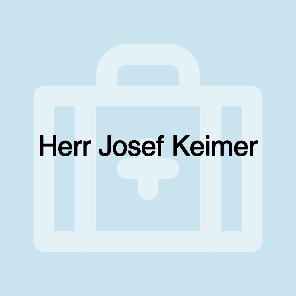 Herr Josef Keimer