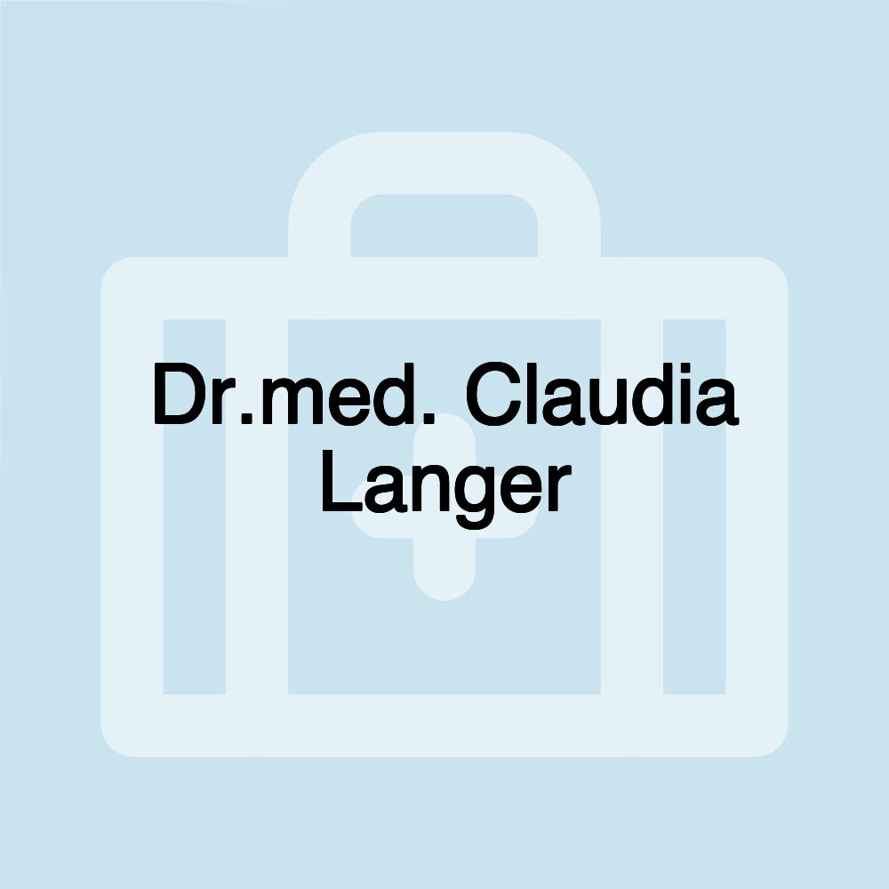 Dr.med. Claudia Langer