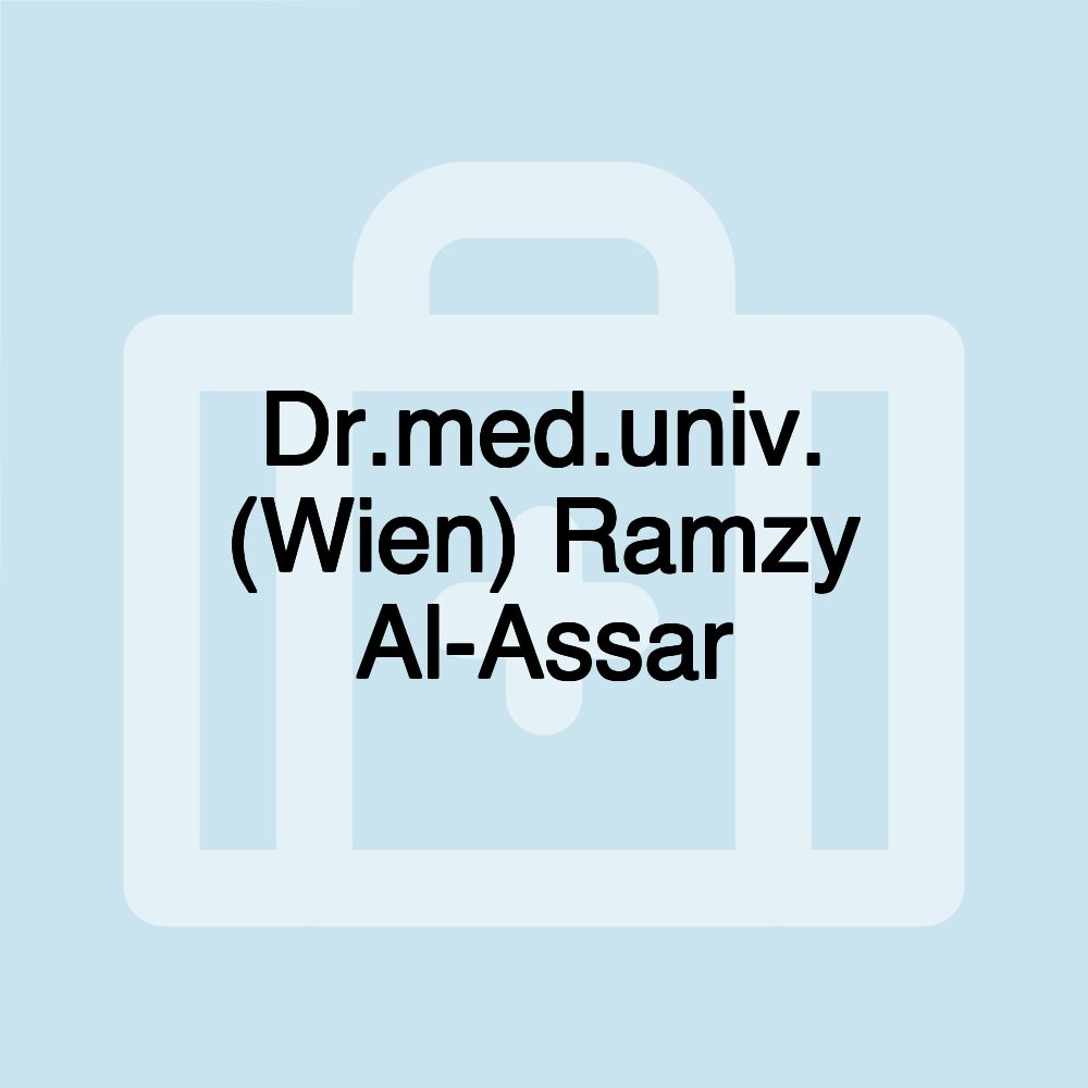 Dr.med.univ. (Wien) Ramzy Al-Assar