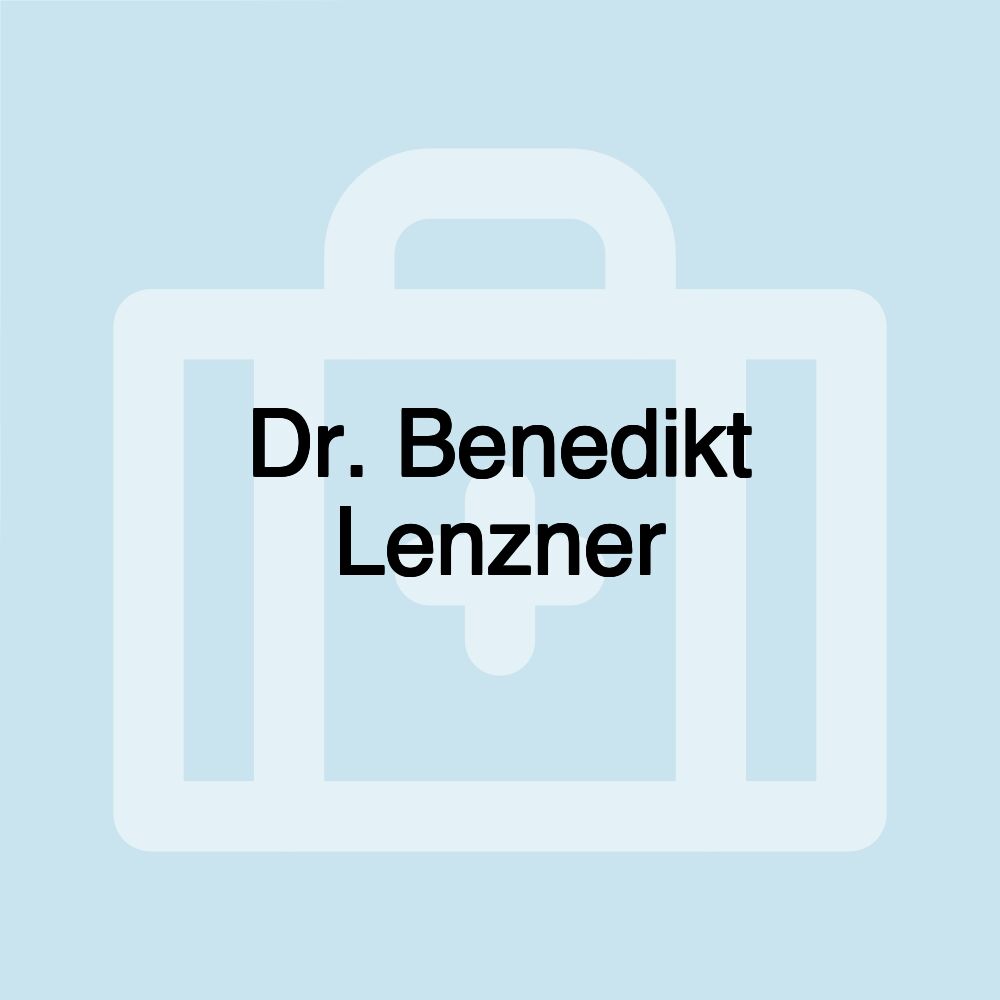 Dr. Benedikt Lenzner