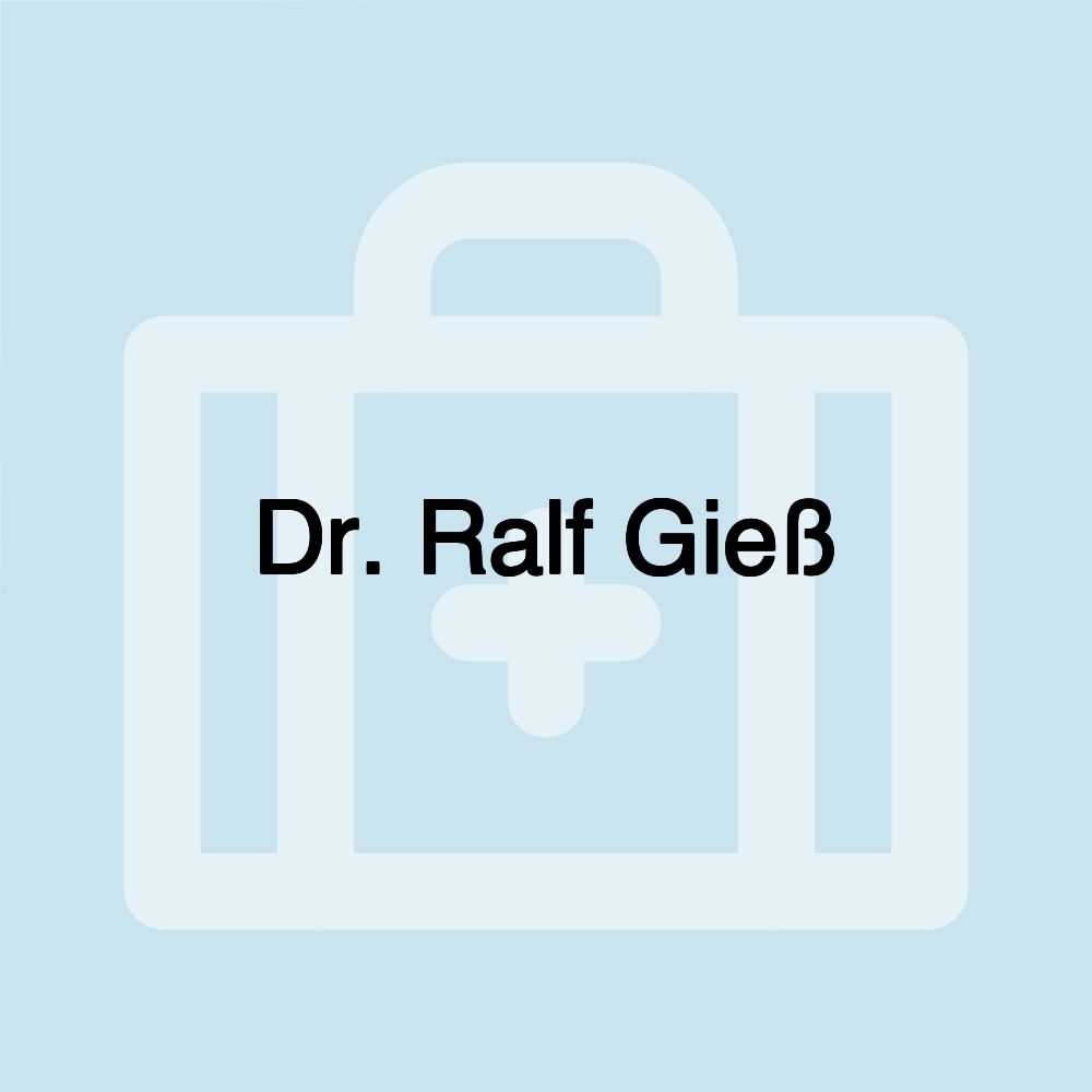 Dr. Ralf Gieß