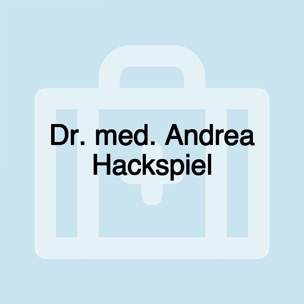 Dr. med. Andrea Hackspiel