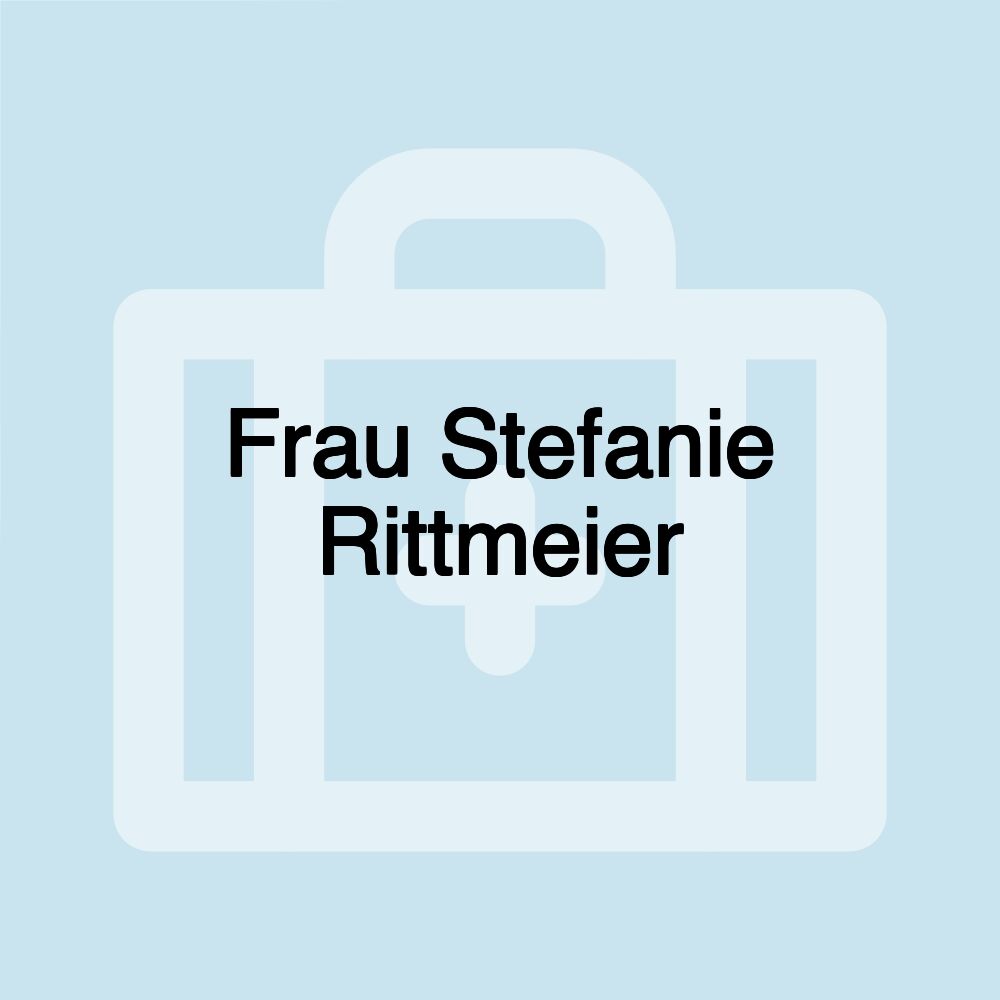 Frau Stefanie Rittmeier