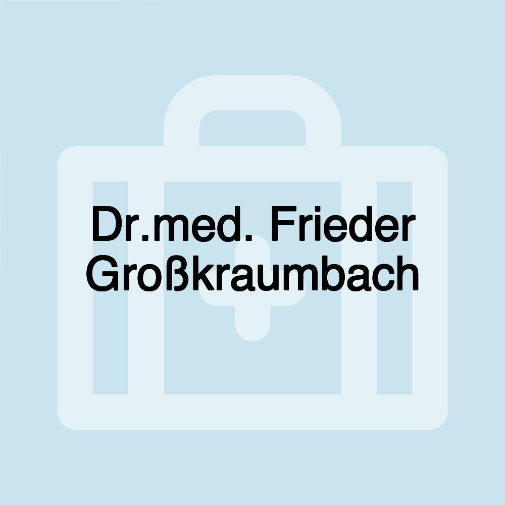 Dr.med. Frieder Großkraumbach