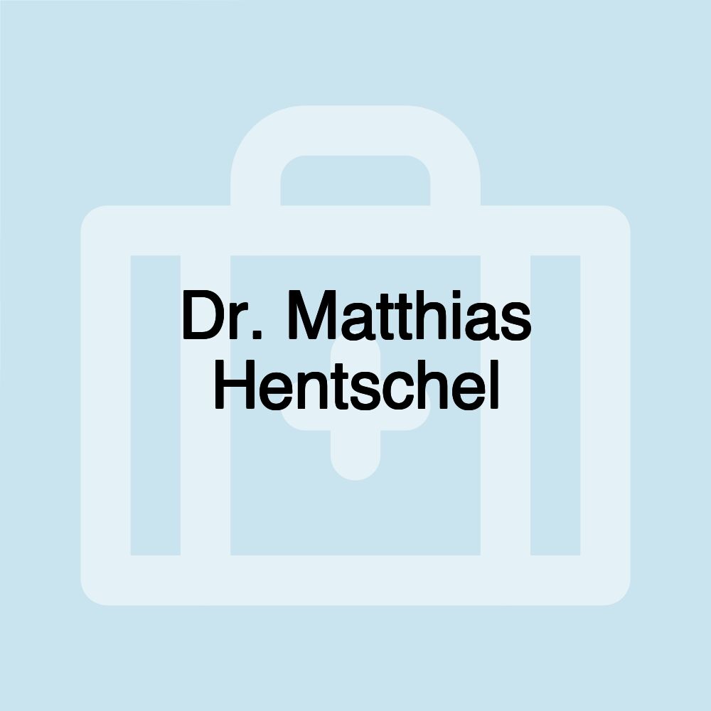 Dr. Matthias Hentschel