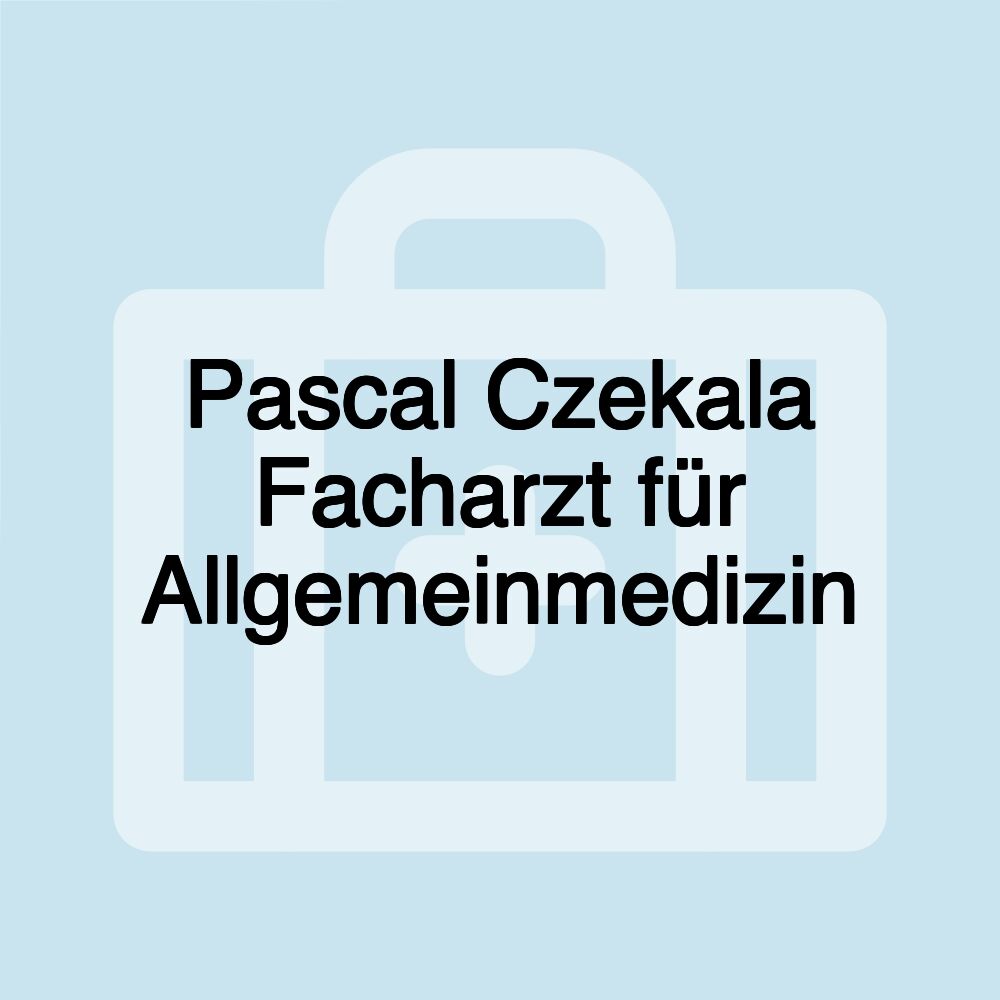 Pascal Czekala Facharzt für Allgemeinmedizin