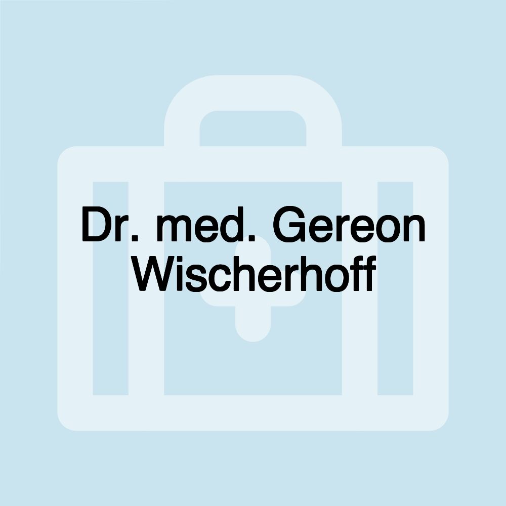 Dr. med. Gereon Wischerhoff