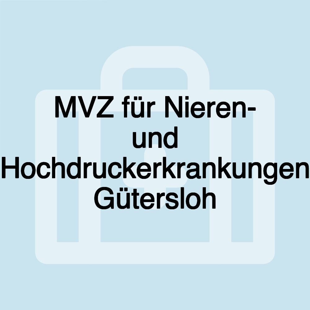 MVZ für Nieren- und Hochdruckerkrankungen Gütersloh