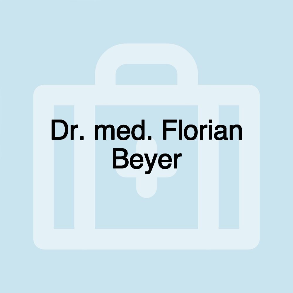 Dr. med. Florian Beyer