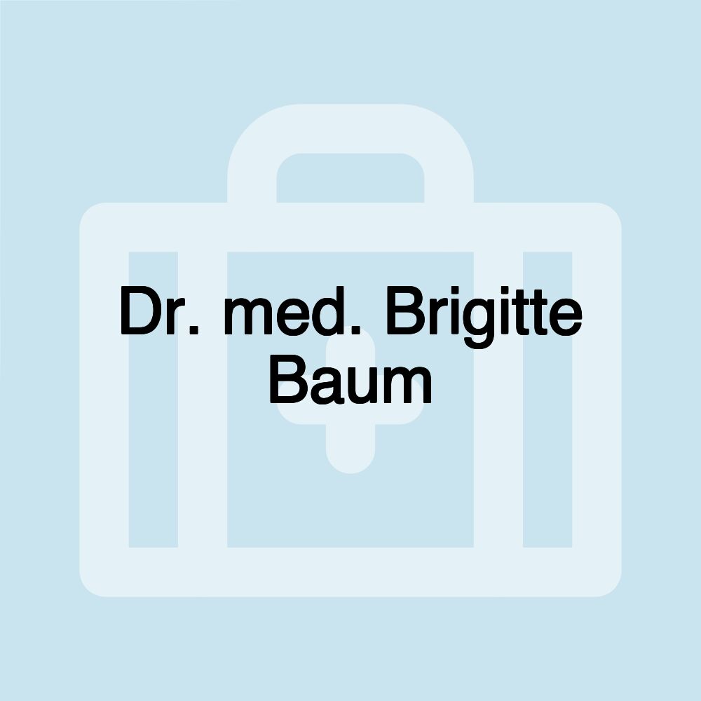 Dr. med. Brigitte Baum