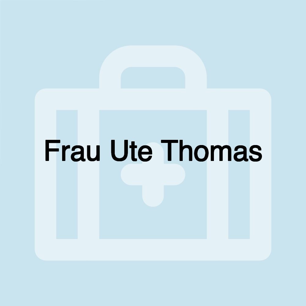 Frau Ute Thomas