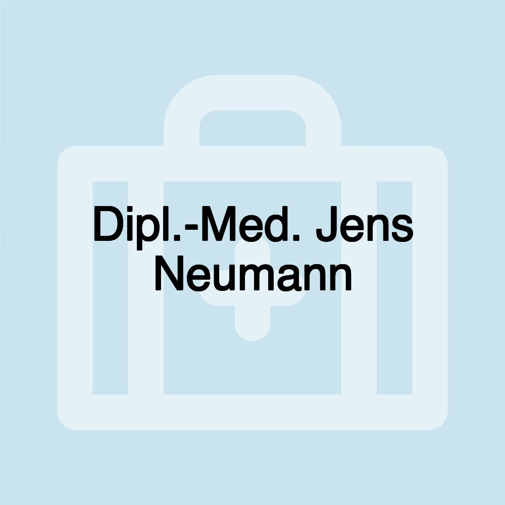 Dipl.-Med. Jens Neumann