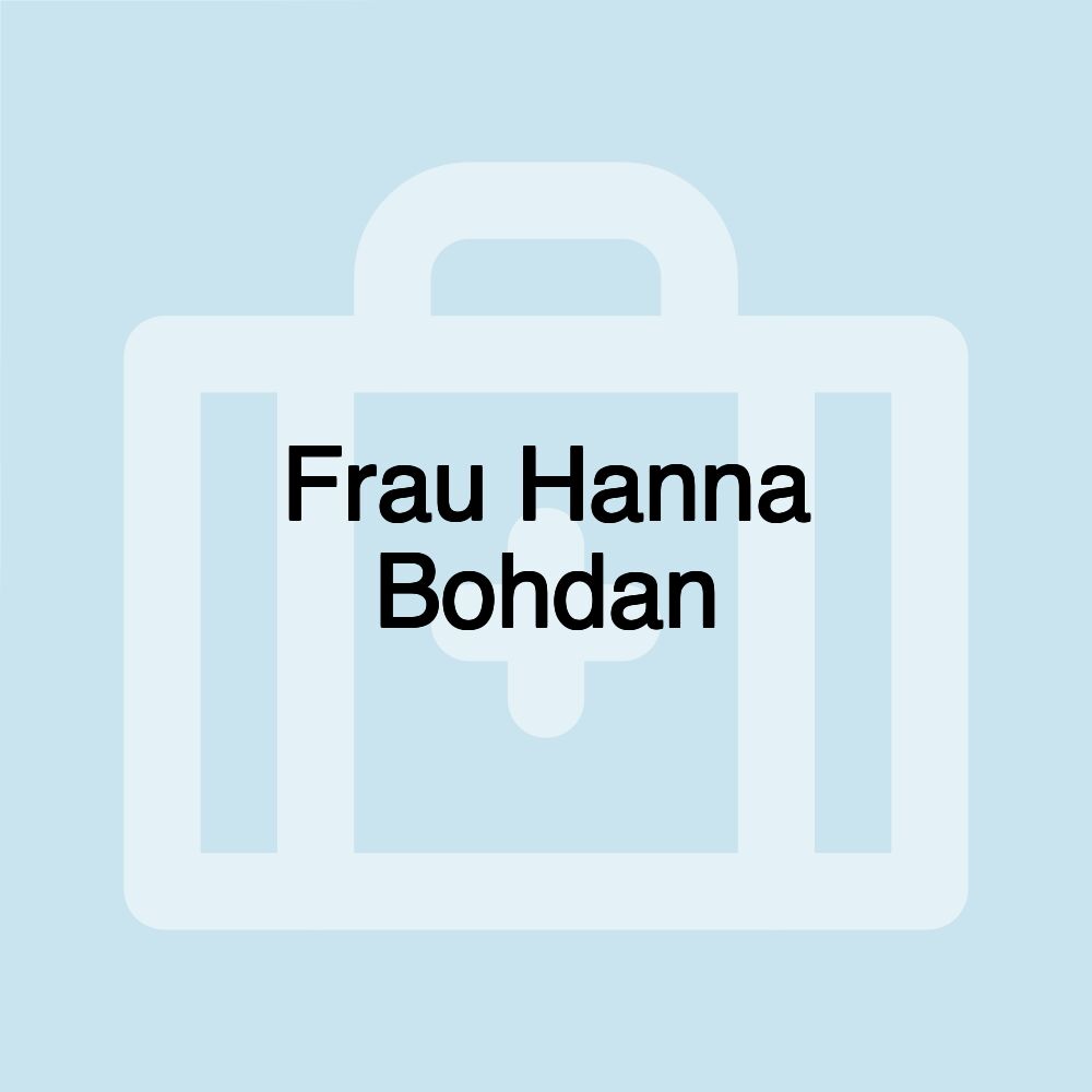 Frau Hanna Bohdan