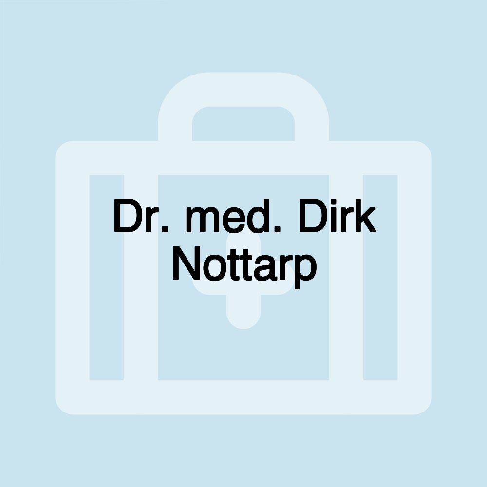 Dr. med. Dirk Nottarp