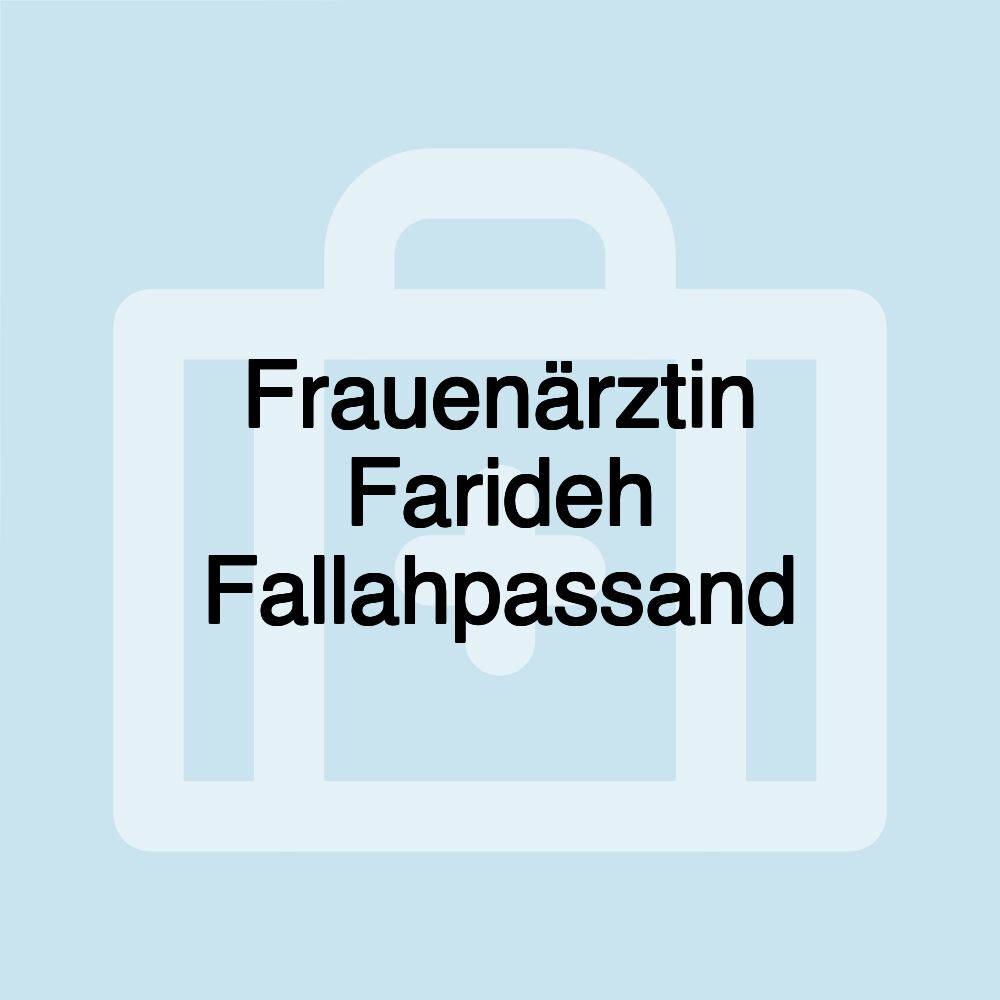 Frauenärztin Farideh Fallahpassand