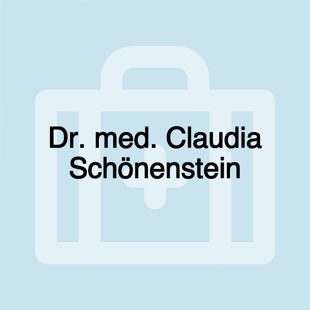 Dr. med. Claudia Schönenstein