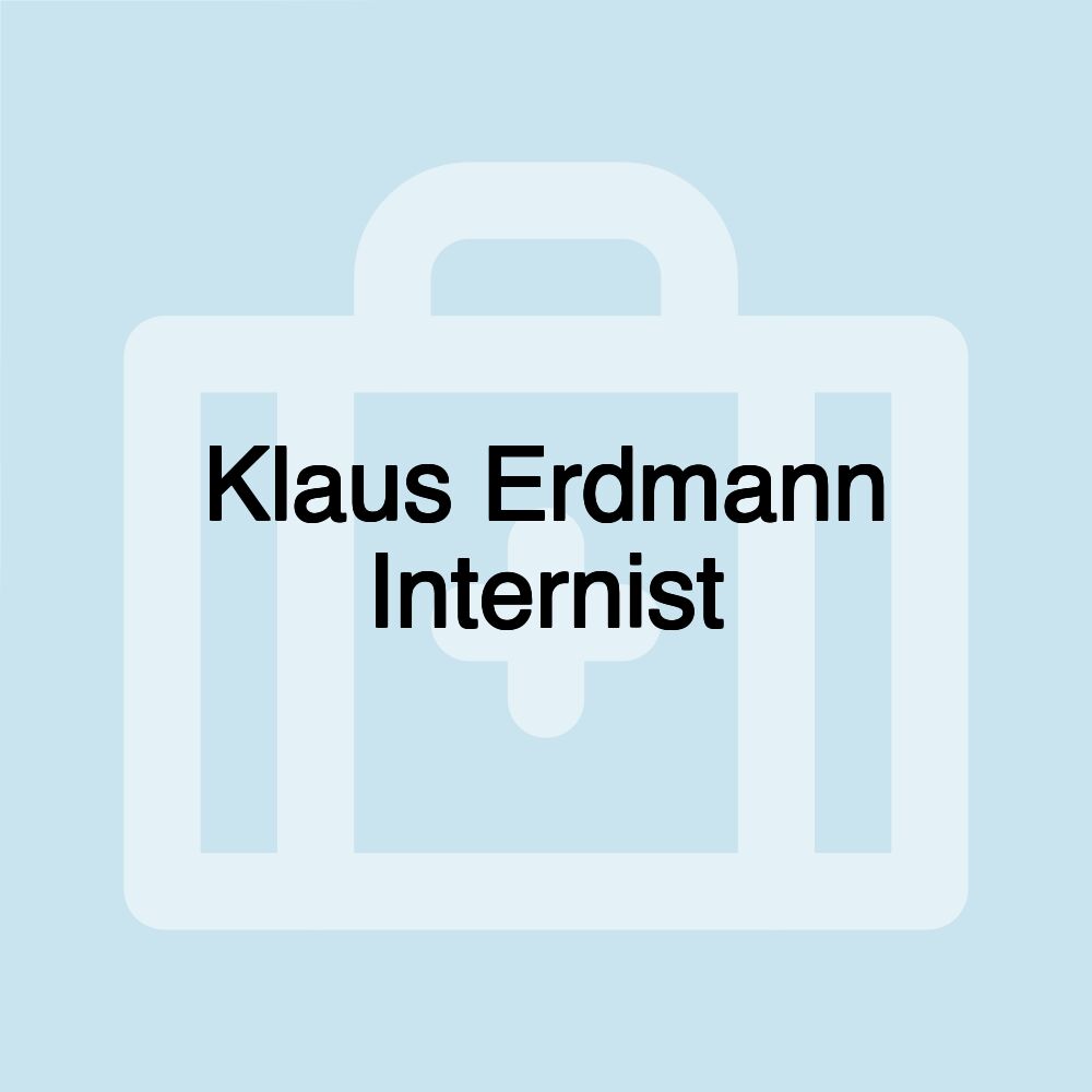 Klaus Erdmann Internist